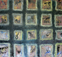THE WORLD BANK BURNING
Acrylic on Canvas, 2006
38'' x 36'' - 